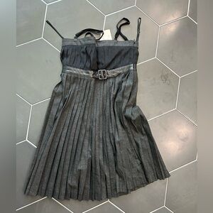 Vintage D&G Pleated Empire Waist Dress - Size 40